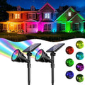 ROSHWEY Solar Spot Lights Outdoor, 7 Colors Halloween Christmas Outdoor Lights by ROSHWEY