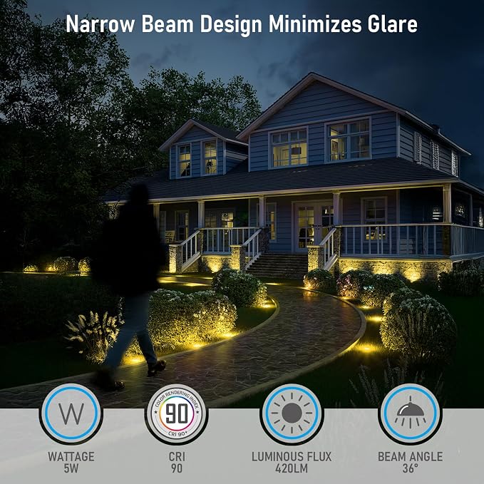 LEONLITE Dia. 4 Inch 5CCT Well Lights Landscape LED In Ground, 5 Color - Image 6