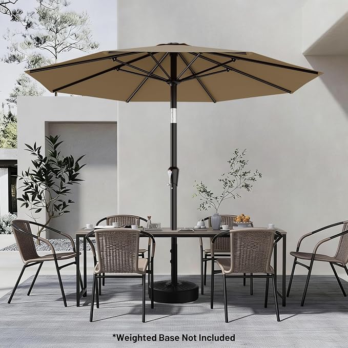 AreShark 9 FT Patio Umbrella for Outdoor, Outdoor Table Umbrella - Image 6