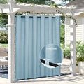 Easy-Going Linen Look Outdoor Curtains Waterproof Windproof Porch Curtains by Easy-Going