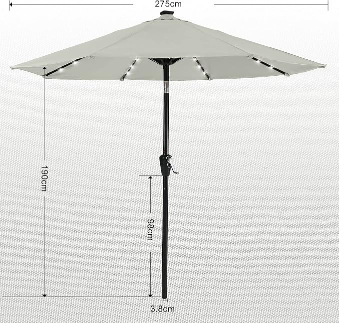 ABCCANOPY Durable Solar Led Patio Umbrellas - Image 3