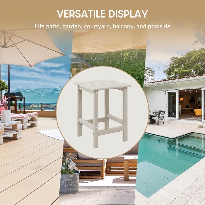 WestinTrends Malibu Square Outdoor Side Table - Image 8