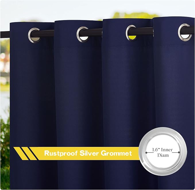 NICETOWN Canvas Outdoor Curtains - Image 2