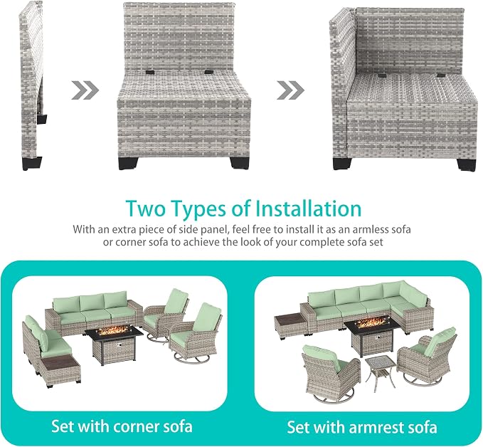 10-Piece Outdoor Patio Furniture Set - Image 2