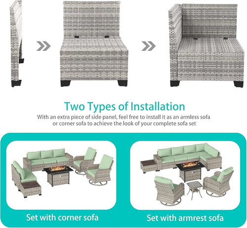 10-Piece Outdoor Patio Furniture Set - Image 2