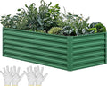 YITAHOME 6x3x2 ft Galvanized Raised Garden Bed Kit, Large Metal Planter Box by YITAHOME