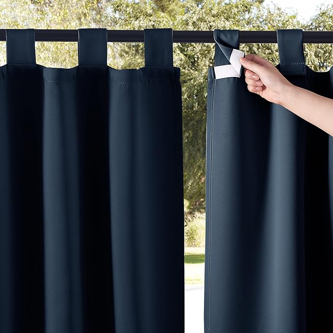 NICETOWN 2 Panels Exterior Blackout Outdoor Curtainss by NICETOWN