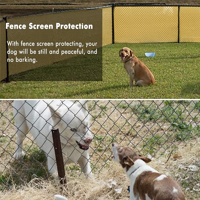 UPGRADE Privacy Fence Screen 4'x29' Sand Outdoor 90% Visibility Blockage 170 - Image 7