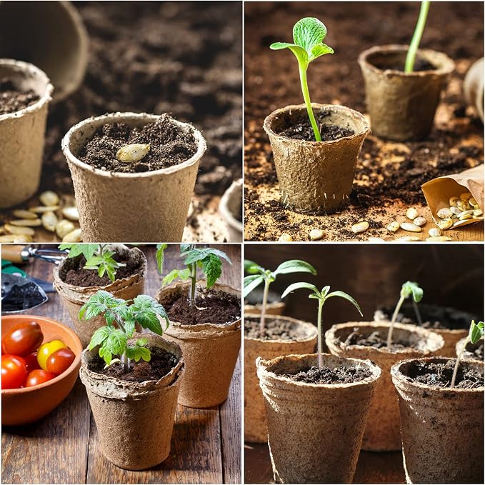 JERIA 200-Pack 3.15 Inch Peat Pots - Image 7
