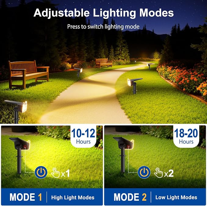 LETMY Solar Spot Lights Outdoor Waterproof - Image 6