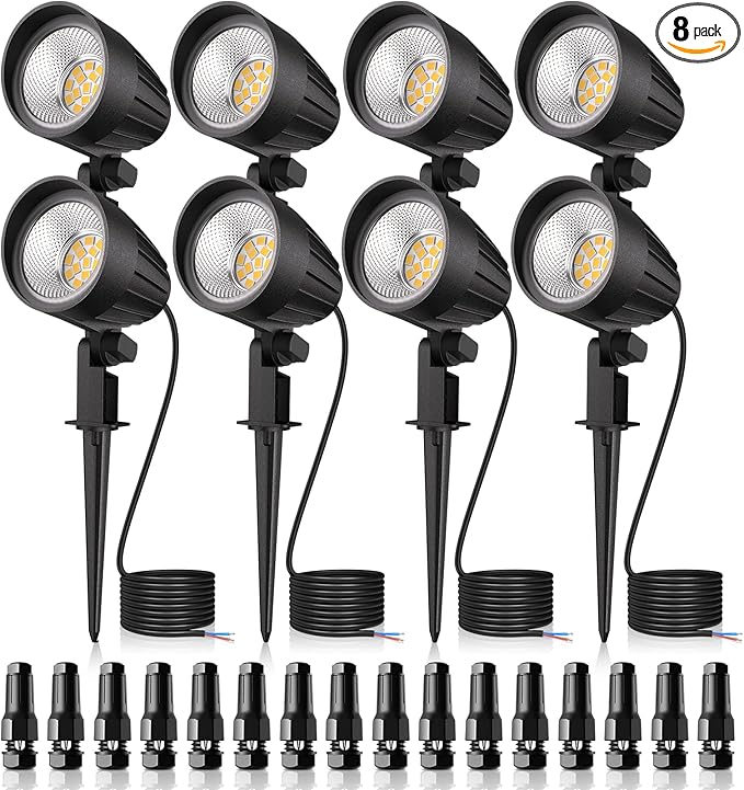 MEIKEE 7W 800lm Low Voltage Landscape Lights, 12V 24V LED Landscape Lighting by MEIKEE