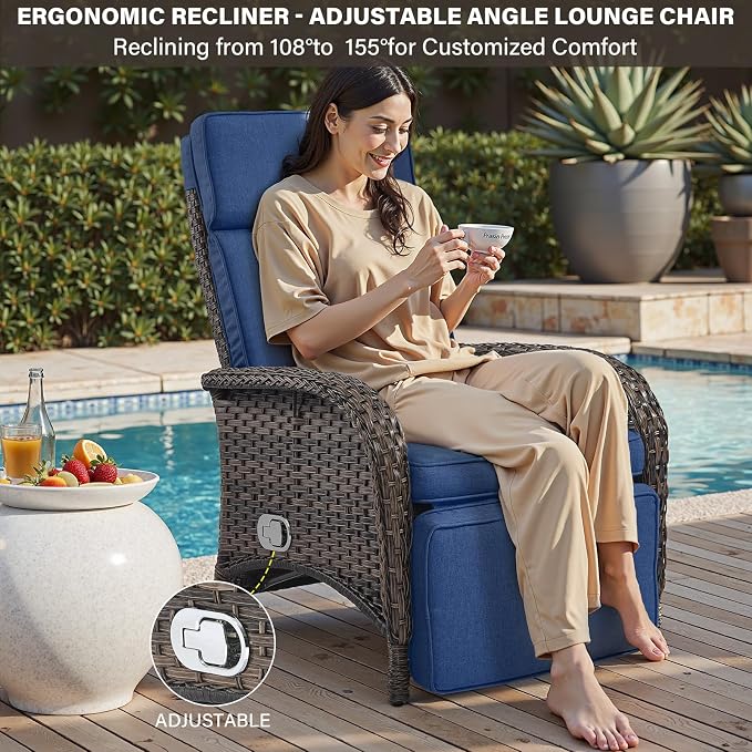 Belord Versatile Outdoor Recliner Chair - Image 3