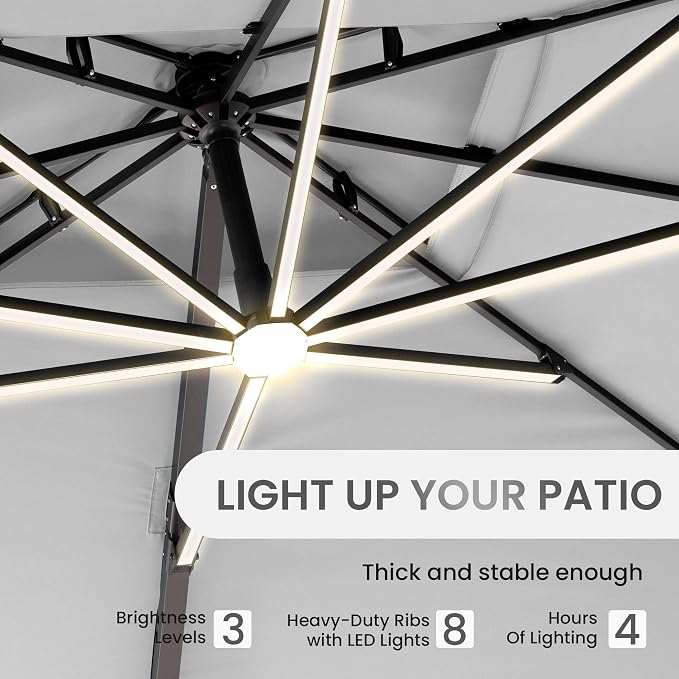 10 X 13 FT Cantilever Patio Umbrella - Image 2