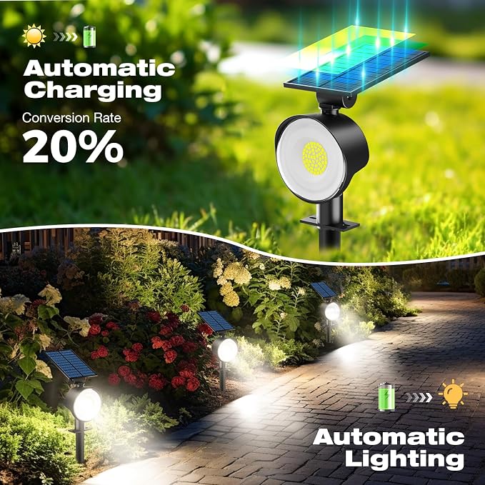 nipify Solar Lights Outdoor Waterproof, Spot Lights- 4 Pack/53 LED/3 Modes - Image 4