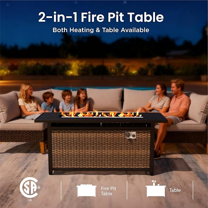 PHI VILLA Half-Moon Patio Furniture Set - Image 5