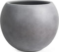 13.5 H x 17" Dia Round Fiberstone Planter by Panlaolao