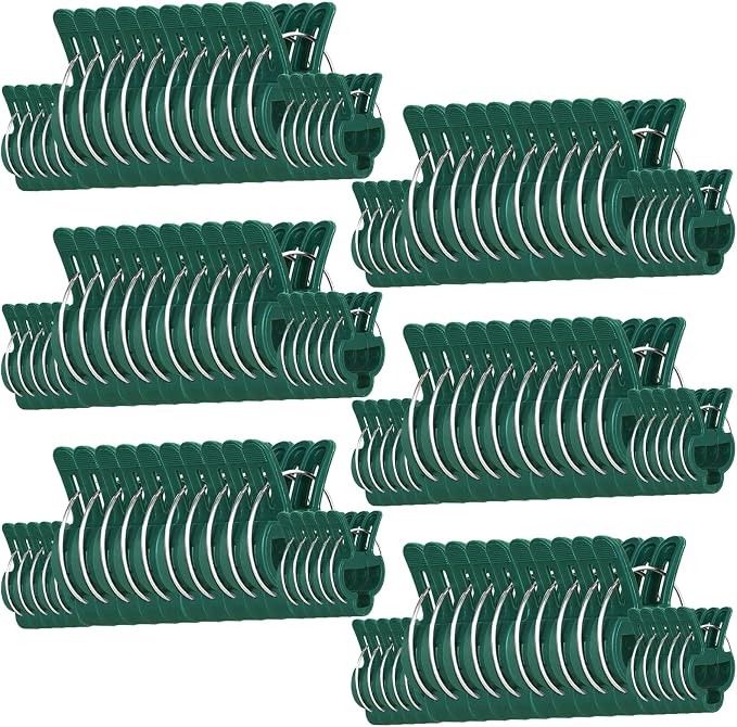 120 Pcs Plant Support Clips, Flower and Vine, Garden Tomato Plant Support Clips by Yinghezu