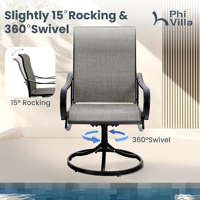 PHI VILLA 8 Piece Patio Dining Set - Image 2