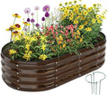 Galvanized Metal Raised Garden Bed Kit by ZFHgarden