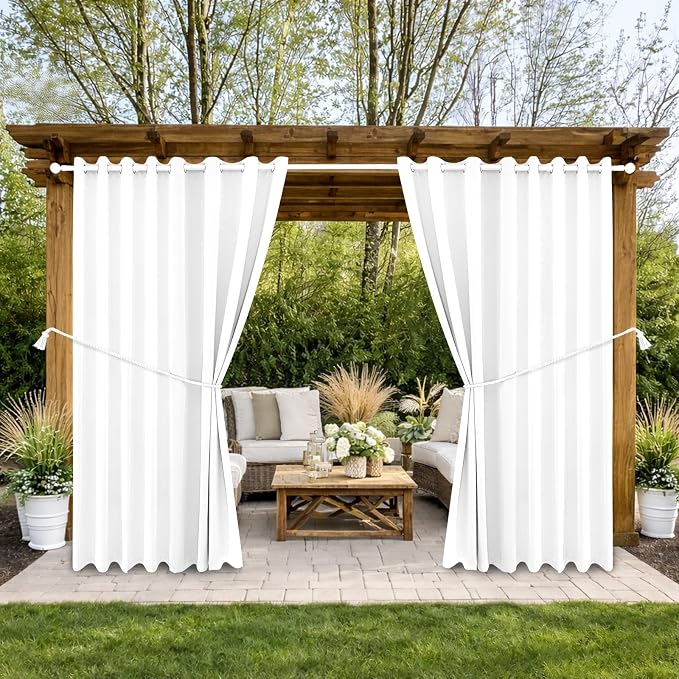 Waterproof Outdoor Curtain W105 x L84 by DivaenCamino