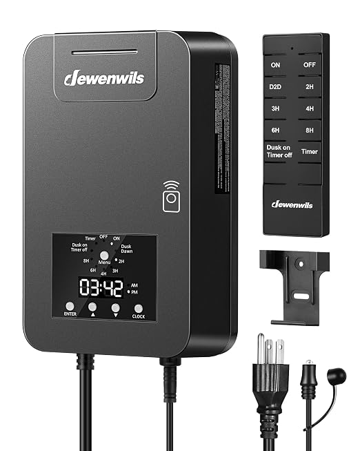 DEWENWILS 200W Low Voltage Landscape Transformer, 120V AC to 15V DC, Outdoor by DEWENWILS