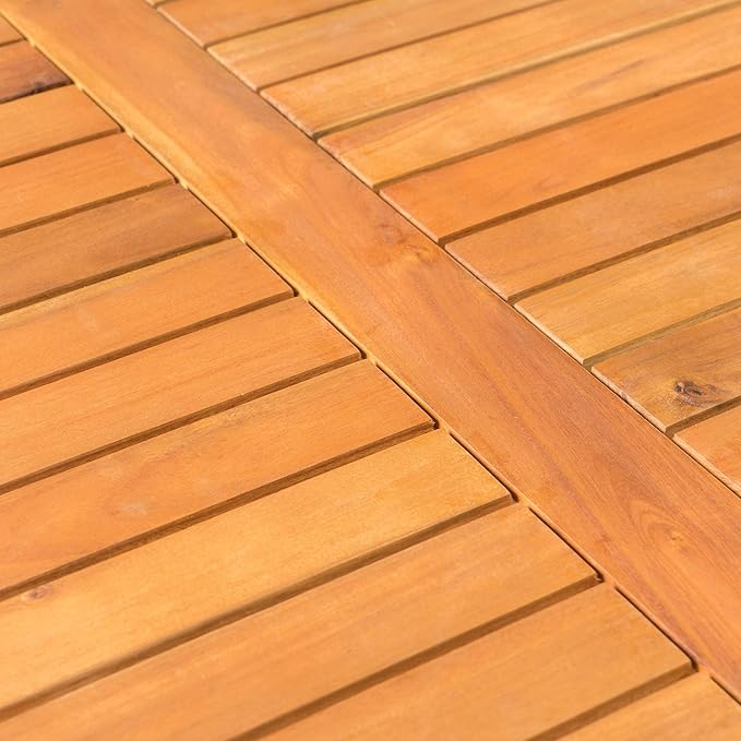 Christopher Knight Home Perla Outdoor Acacia Wood Coffee Table, Teak Finish - Image 4