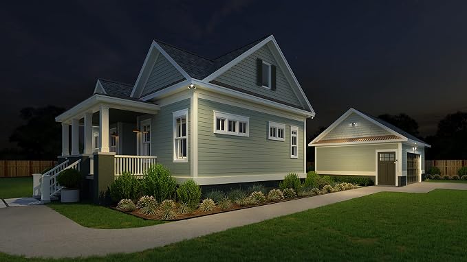 Lithonia Lighting HomeGuard 2-Light LED Outdoor Flood Lights, Wall or Ceiling - Image 6