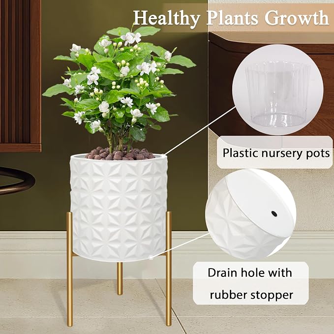 ARNIS Modern Planter Pots, Decorative Planters, Metal Pots - Image 3