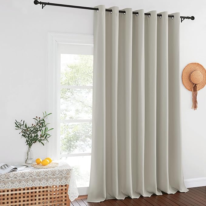 NICETOWN Sliding Door Curtains Extra Wide and Long, Thermal Insulated Large - Image 2