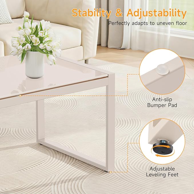 ONBRILL Rectangle Coffee Table - Image 5