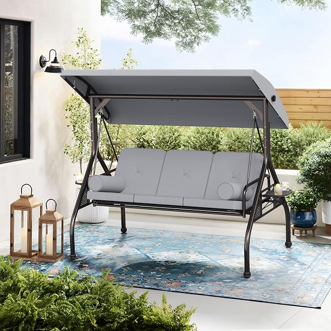 Oakcloud 3-Seat Outdoor Porch Swing - Image 6