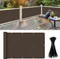 LOVE STORY 3'x6' Brown Balcony Screen Privacy Fence Cover UV Protection by LOVESTORY