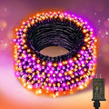 Nisocy 200 LED String Lights Outdoor Waterproof – Purple Orange Fairy Lights by NISOCYLighting