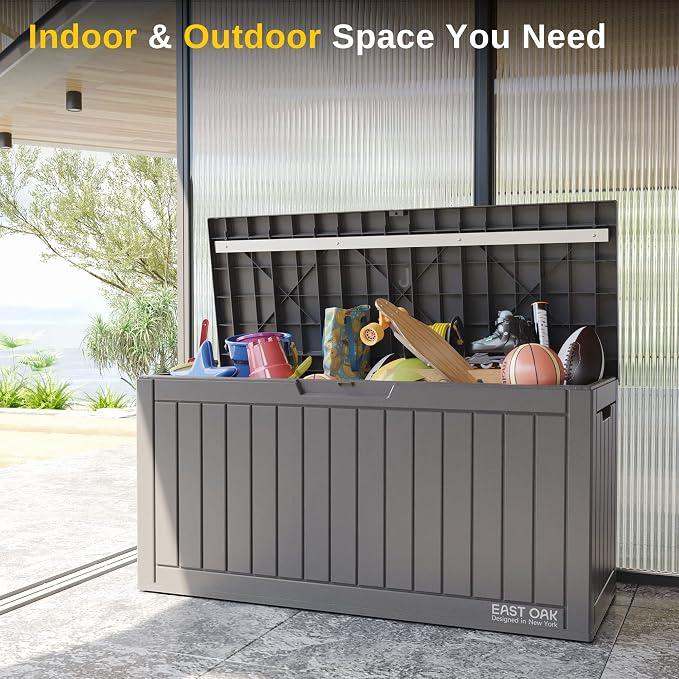 EAST OAK Outdoor Storage Box, 60 Gallon Deck Box Indoor and Outdoor Use - Image 7