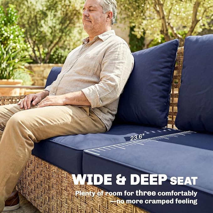 Outsunny Outdoor Patio Couch - Image 4