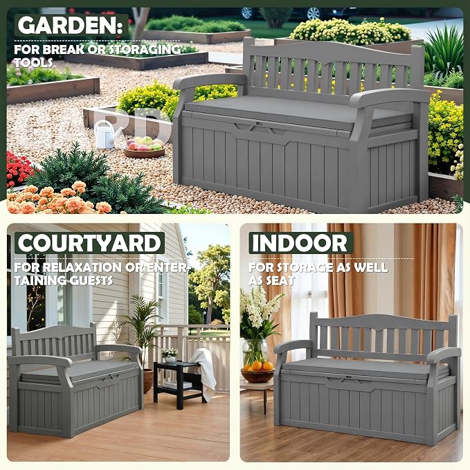 Flamaker 80 Gallon Storage Bench - Image 5