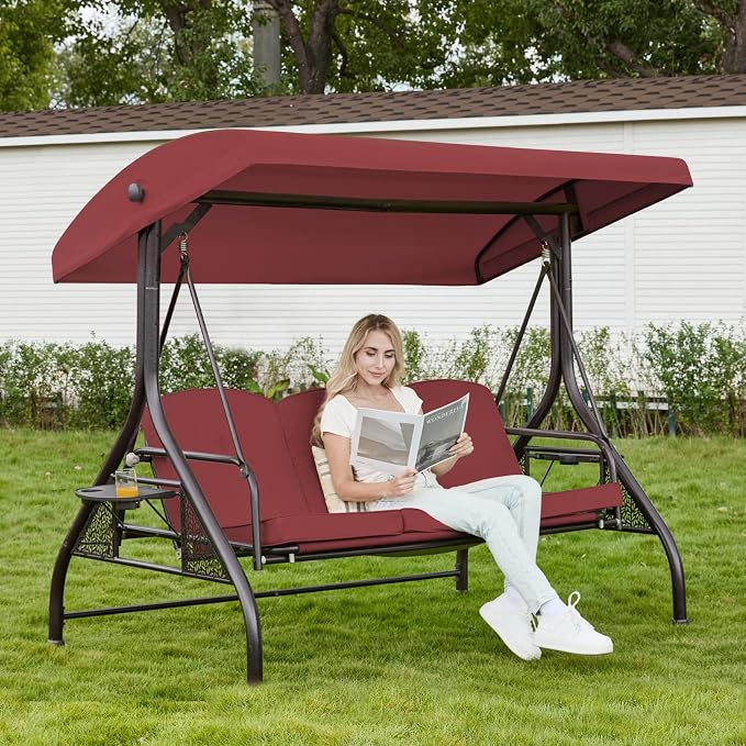 Upgrade 180° Convertible Outdoor Swing by Oungelark