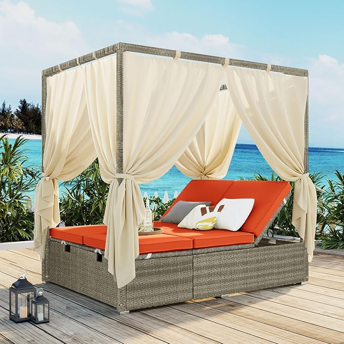 Harper & Bright Designs Adjustable Outdoor Sun Lounger - Image 7