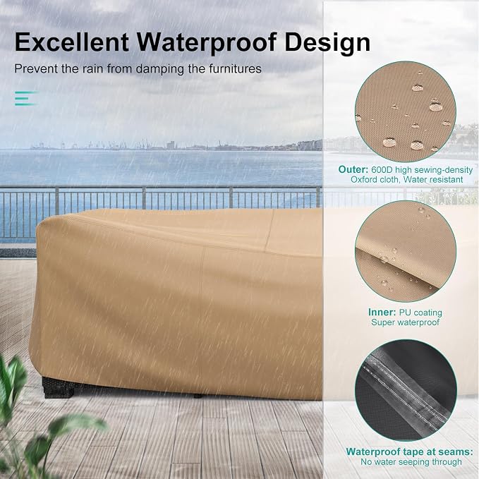 Patio Furniture Set Cover Waterproof, Heavy Duty Furniture Covers - Image 6
