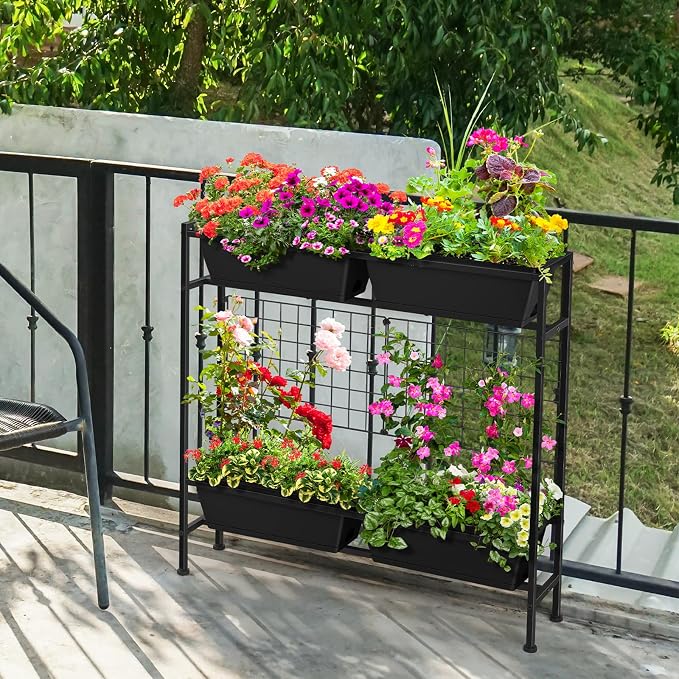OYEAL Raised Garden Bed 32" Tall Elevated Planter Boxes - Image 7