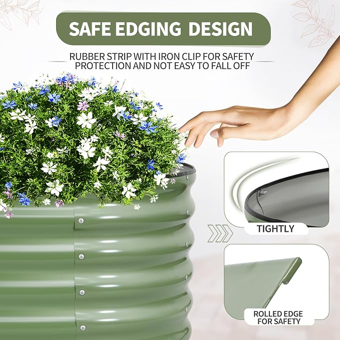 Galvanized Raised Garden Bed Outdoor- Raised Beds - Image 2