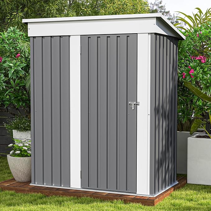 Patiowell 5x3 FT Outdoor Storage Shed, Garden Tool Shed by Patiowell