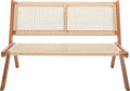 SAFAVIEH Outdoor Collection Kobina Natural Acacia Wood/Natural Rope Foldable by SAFAVIEH