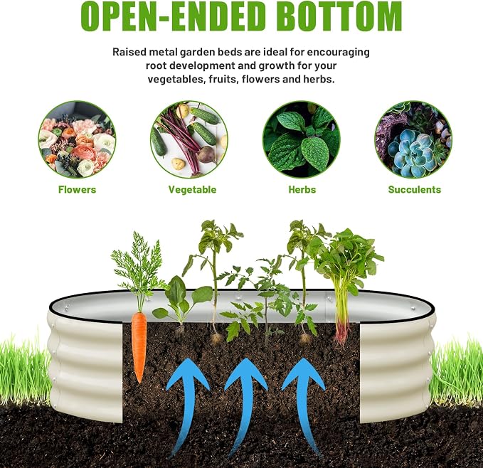 SnugNiture Galvanized Raised Garden Bed - Image 4