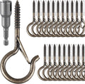 24 PCS Q-Hanger Hooks, Screw Hooks by FSAH