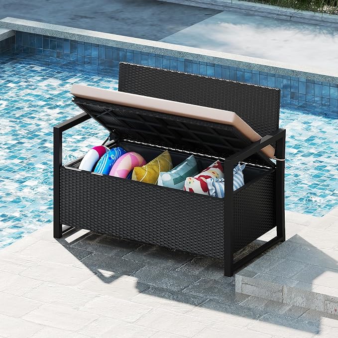 Tangkula 40 Gallon Outdoor Bench - Image 4