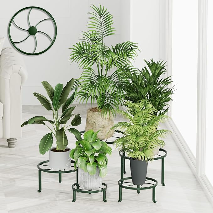 5-Pack Metal Plant Stand Heavy Duty Flower Pot Stands by Unknown