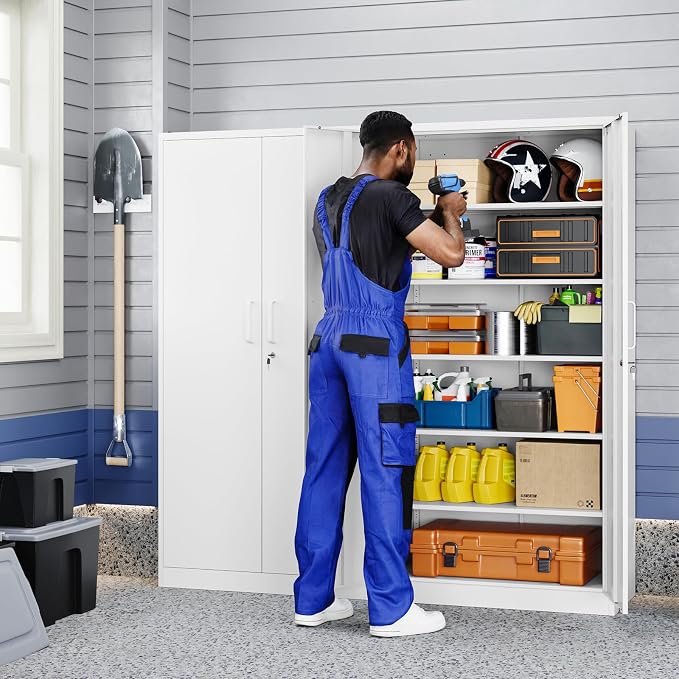 Yizosh Metal Storage Cabinet - Image 2