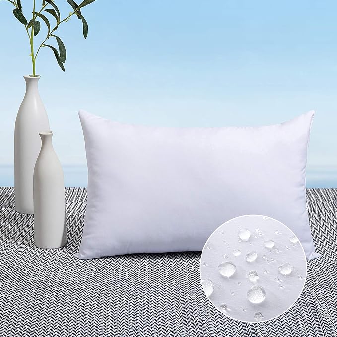 MIULEE 14x22 Pillow Insert Throw Pillow Insert, Outdoor Pillows Water-Resistant by MIULEE