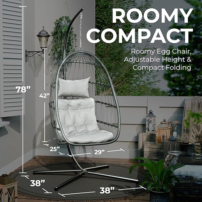 Econohome Hanging Egg Chair - Image 5